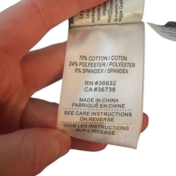 3 for $30! Haggar denim short sleeve shirt. Size medium - Picture 6 of 7